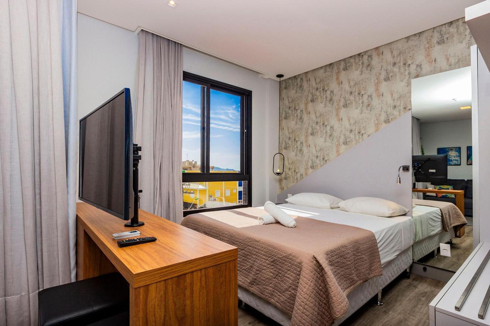 Aion Suites 205 - Lindo Apartamento Com Vista Para O Mar, A 60M Da Praia De Bombinhas, Com Piscina E Academia No Rooftop. Εξωτερικό φωτογραφία